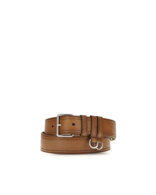 Miu Miu Brown Calf Leather Bos Taurus Regular Belt