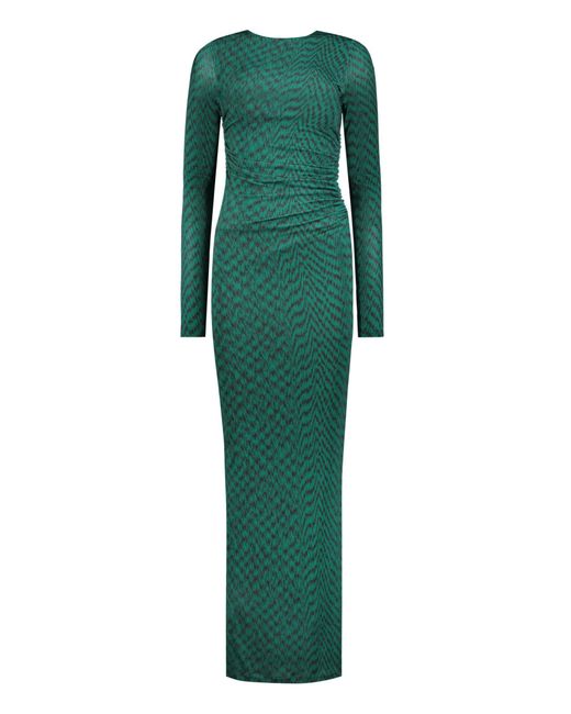 Missoni Green Printed Maxi Dress