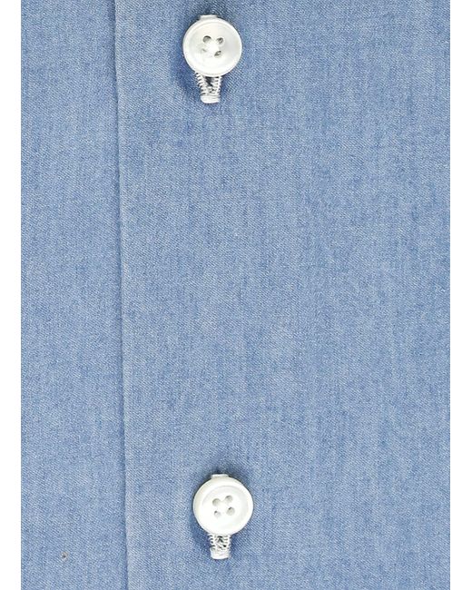 Xacus Blue Cotton Shirt for men