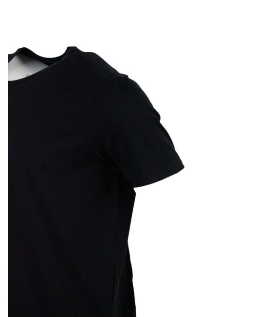 Armani Black T-shirts And Polos for men