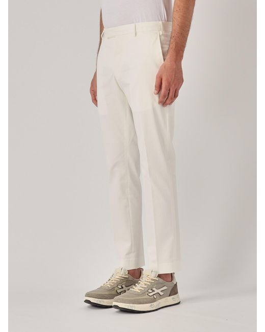 PT01 White Pantalone Uomo Trousers for men