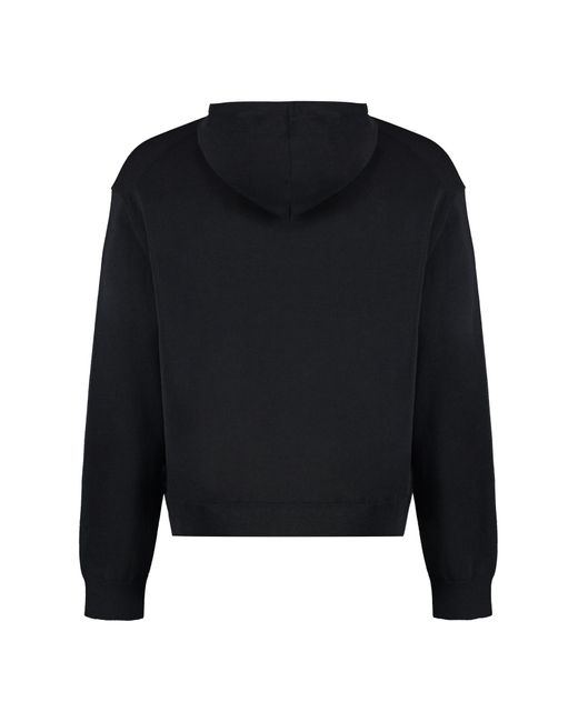 Our Legacy Black Knitted Hoodie for men
