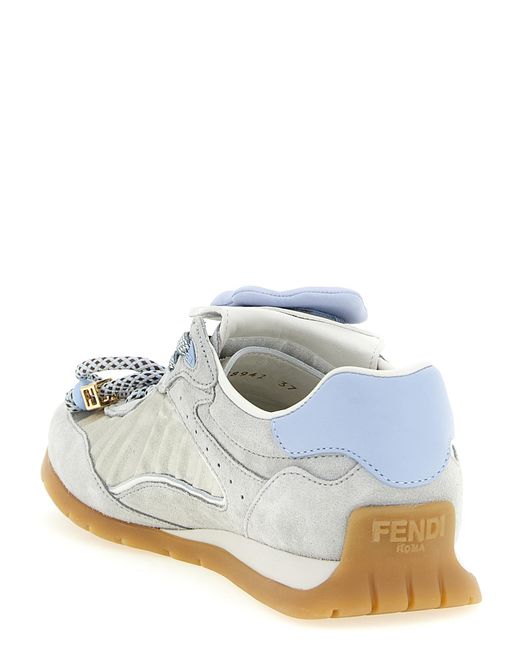 Fendi White Wave Pulse' Sneakers