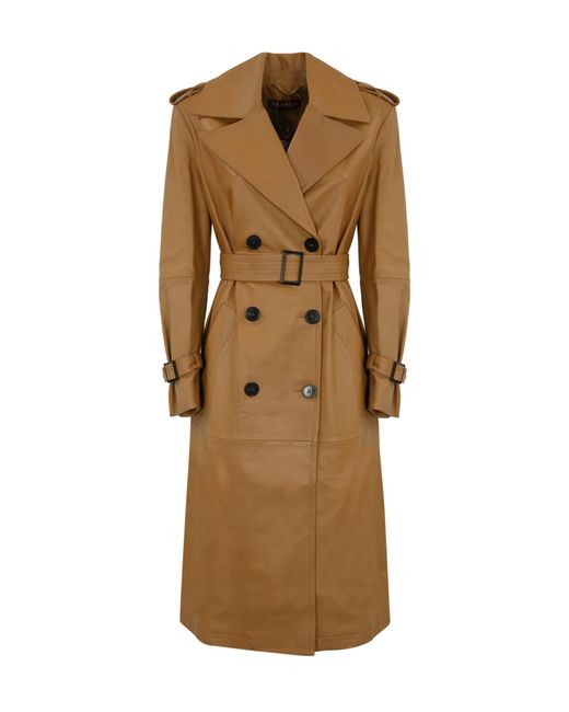 Max Mara Natural Mangiaro Nappa Trench Coat