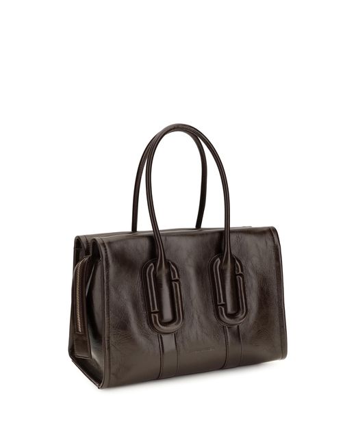 Marc Jacobs Black Leather Handbag Babe City Tote Calf Shoulder Bags