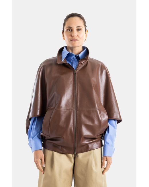 Balenciaga Blue Cocoon Jacket Leather
