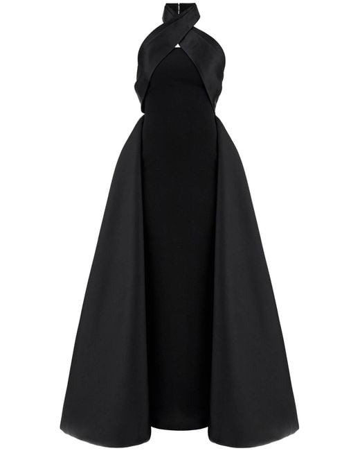 Solace London Black Long Rumi Dress