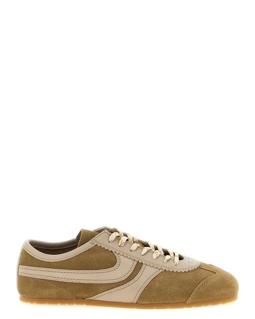 Dries Van Noten Brown Suede Sneakers