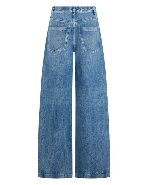 Alexander Wang Blue Wide-Leg Jeans Cotton