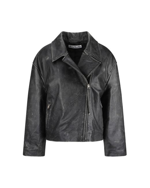 Acne Black Leather Jacket