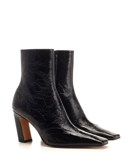 Khaite Black Nevada Low Ankle Boots