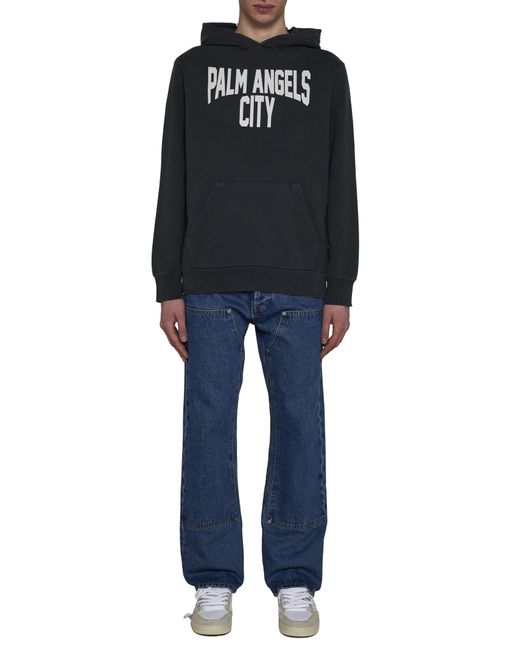 Palm Angels Black Sweaters for men