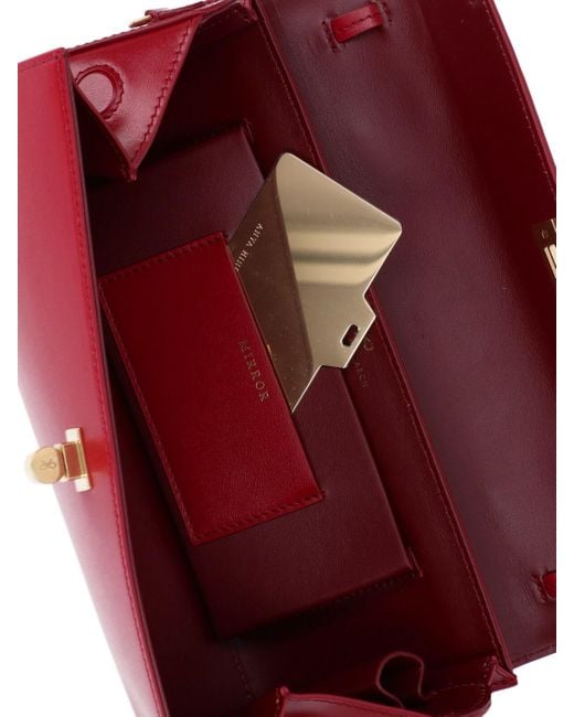 Anya Hindmarch Red "Mortimer" Clutch
