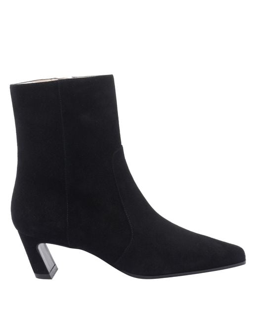 Stuart Weitzman Blue Stassi Zip Booties