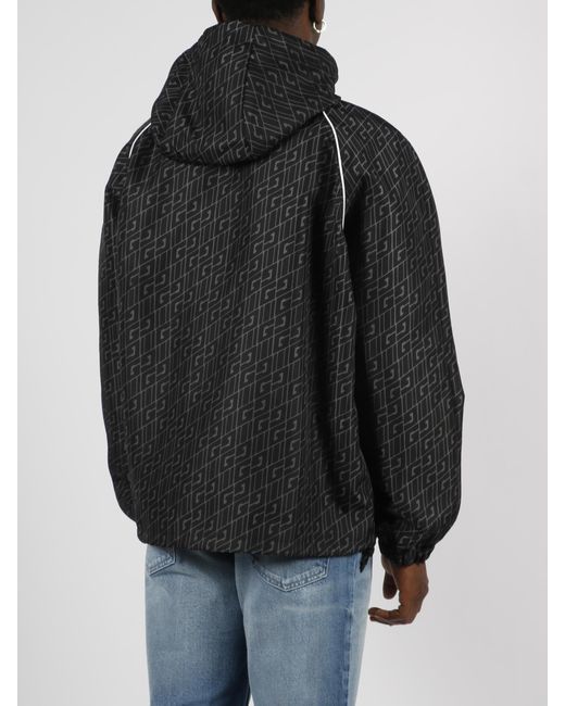 Gucci Black Square Gg Print Nylon Jacket for men