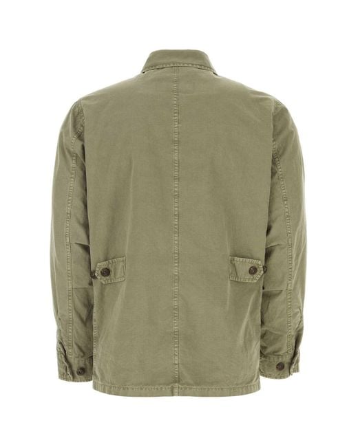 Fay Green Sage Cotton Jungle Jacket for men