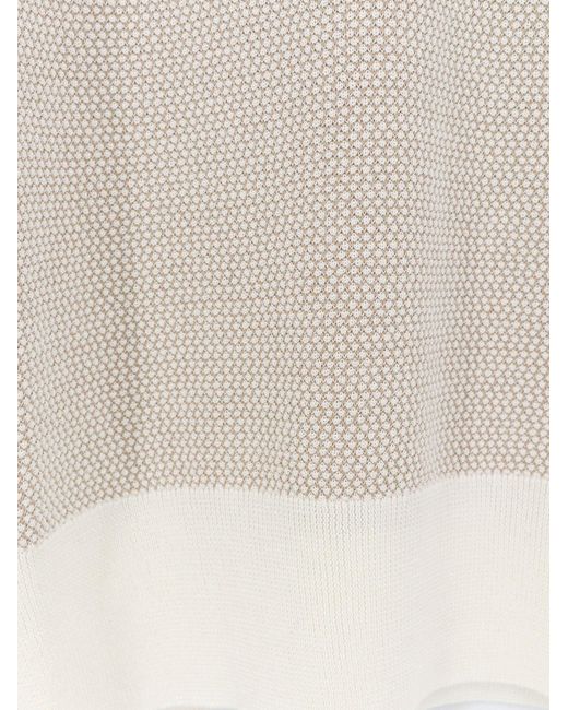 Boss White Sweater Necasio Silk-Cotton for men