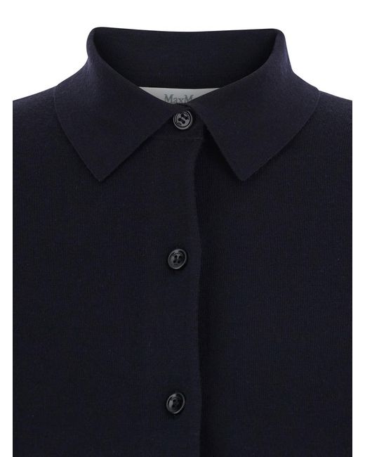 Max Mara Blue Sweater Medeola Wool Tops
