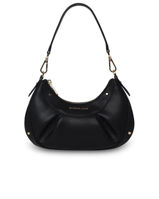 MICHAEL Michael Kors Enzo Black Leather Bag | Lyst