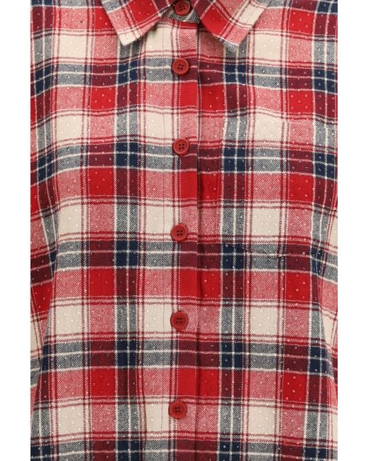 P.A.R.O.S.H. Red Cowboy Shirt Cotton