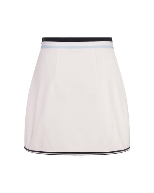 Moncler White Wrap Skirt