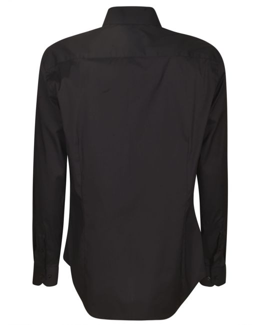 Giorgio Armani Black Long-Sleeved Buttoned Shirt for men