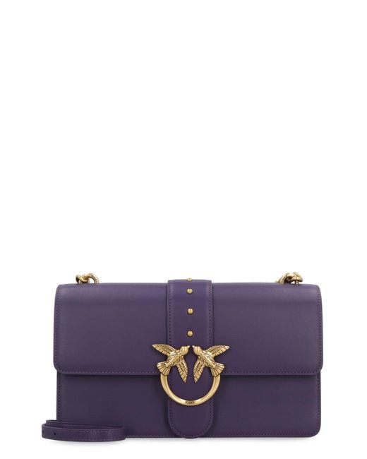 Pinko Love Classic Icon Leather Crossbody Bag in Purple Lyst
