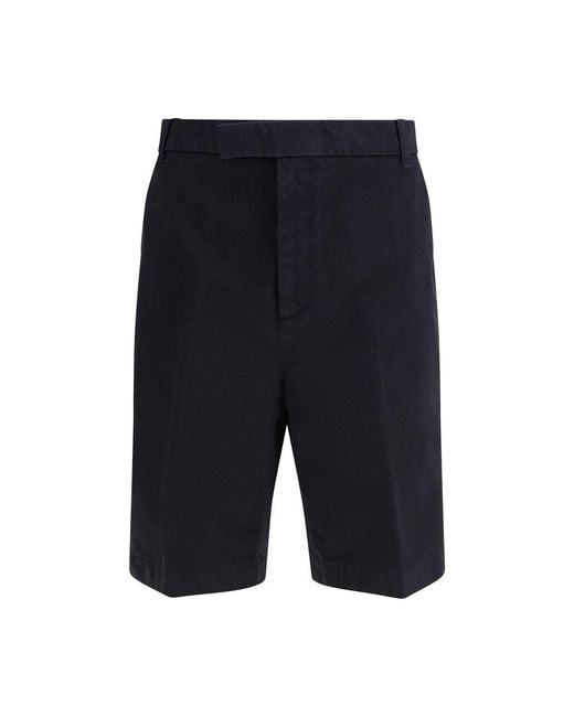 Thom Browne Blue Polyester Bermuda Shorts for men