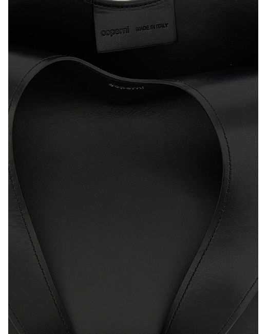 Coperni Black 'Double Heart' Shoulder Bag