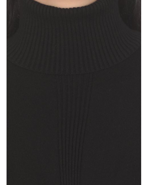 Elisabetta Franchi Black Knitted Mini Dress