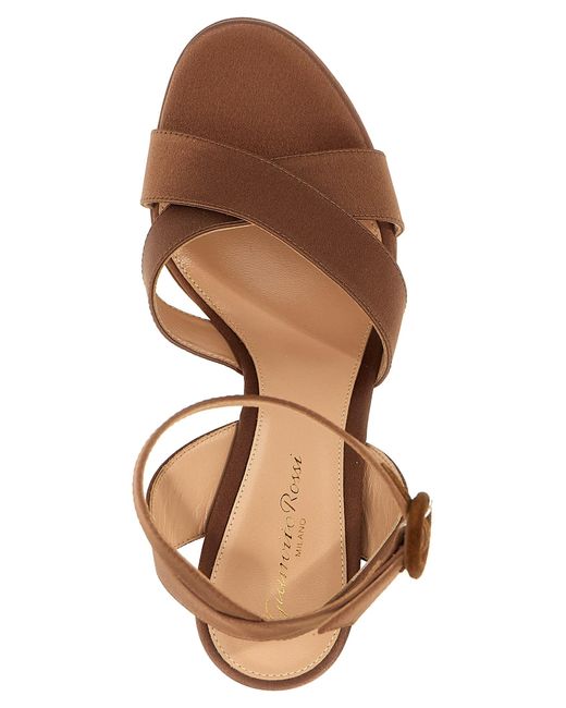 Gianvito Rossi Brown 'Sabrina' Sandals