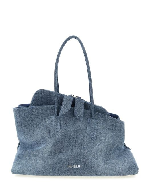 The Attico Blue Cotton Shoulder Bag