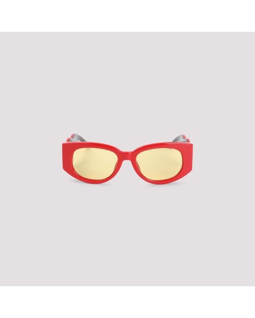 Casablanca Red Oval Wave Sunglasses Acetate Glasses for men