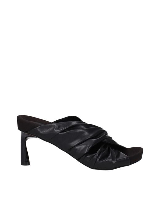Stella McCartney Black Leather Sandal