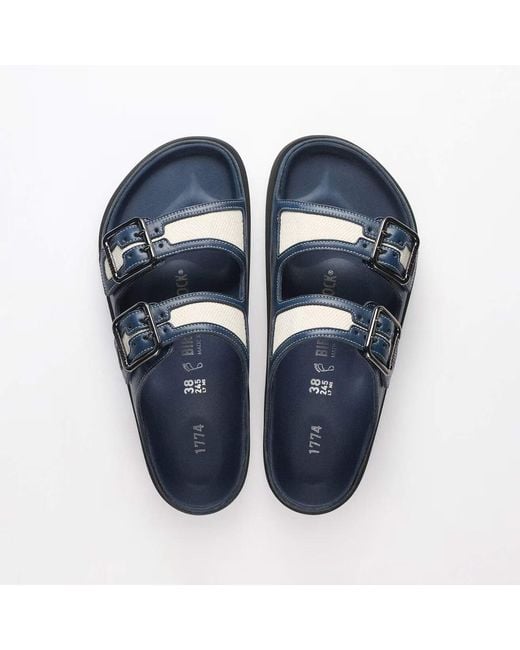 Birkenstock Blue Arizona Bold Canvas 1774 Midnight (Regular) Sandal for men