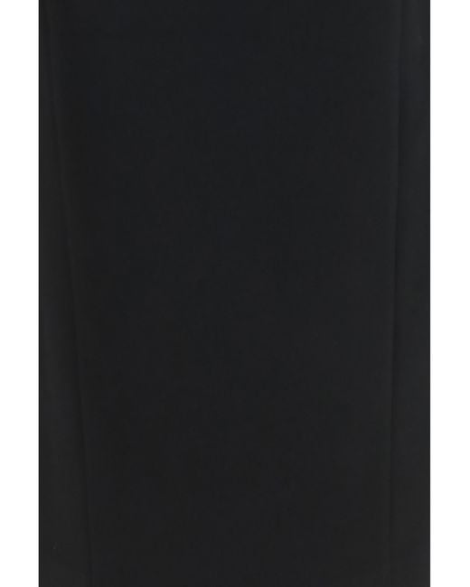 Khaite Black Lyle Skirt Acetate; Polyester