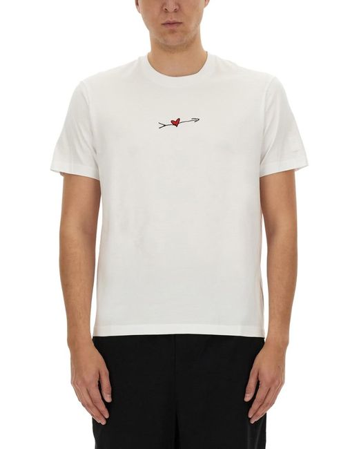 Neil Barrett White "Cupid" T-Shirt for men