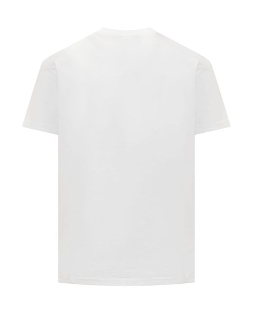 DSquared² White University T-shirt for men