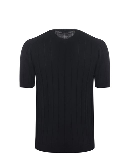 Tagliatore Black T-shirt for men