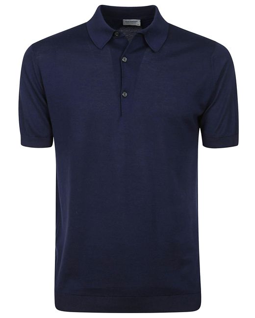 John Smedley Blue Adrian Shirt Ss for men