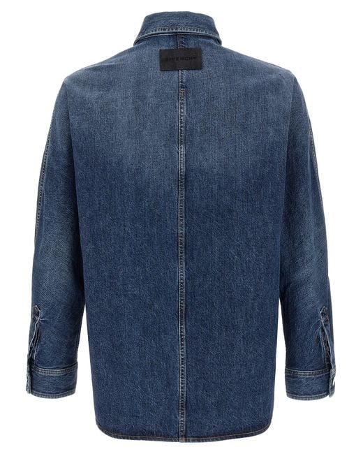 Givenchy Blue Denim Overshirt for men