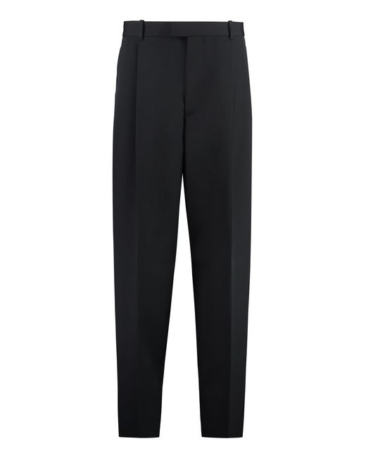 Bottega Veneta Black Wool Tailored Trousers For