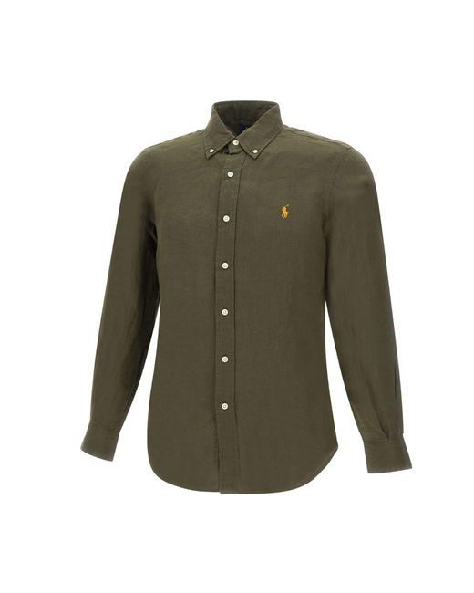 Polo Ralph Lauren Green Classics Linen Shirt for men