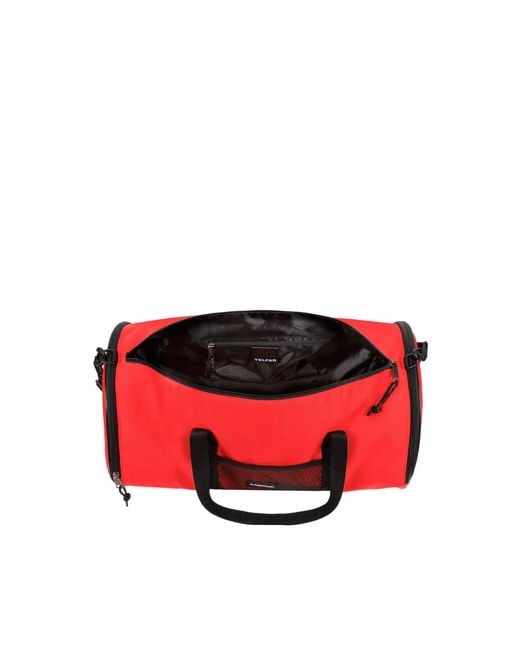 Eastpak Red X Telfar Large Duffel Logo Patch Duffle Bag for men