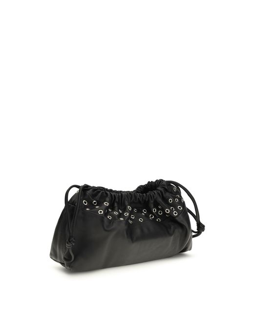 Pierre Hardy Black Double Clutch Lambskin Shoulder Bags