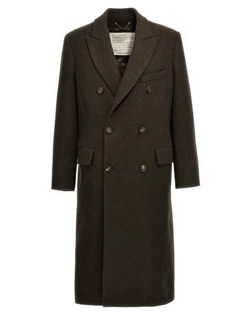 Golden Goose Deluxe Brand Black Fred Coats, Trench Coats for men