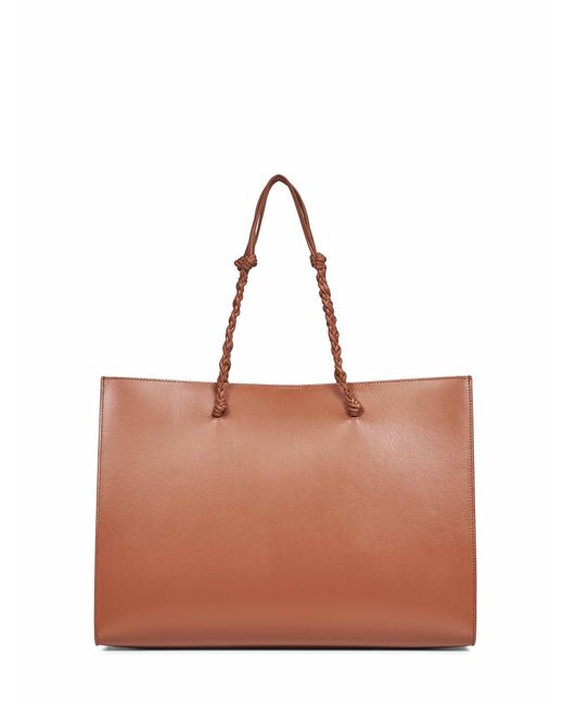 Jil Sander Brown Tan Tangle Tote Bag