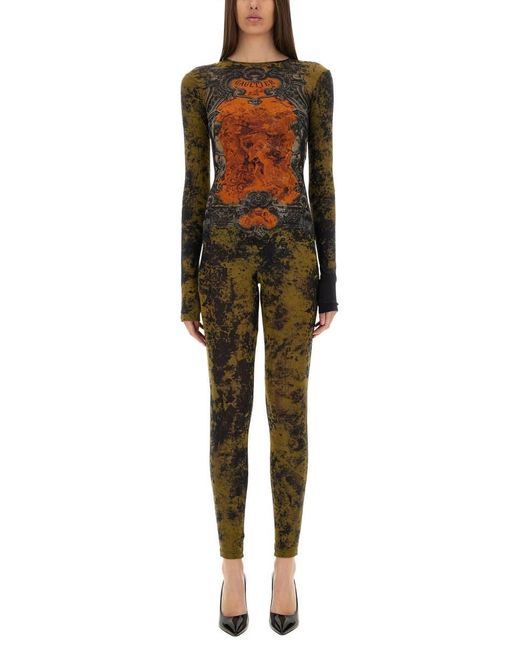 Jean Paul Gaultier Green Médaillon" Catsuit