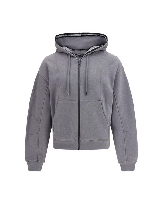 Dolce & Gabbana Gray Dolce & Gabbana Cotton Hoodie for men