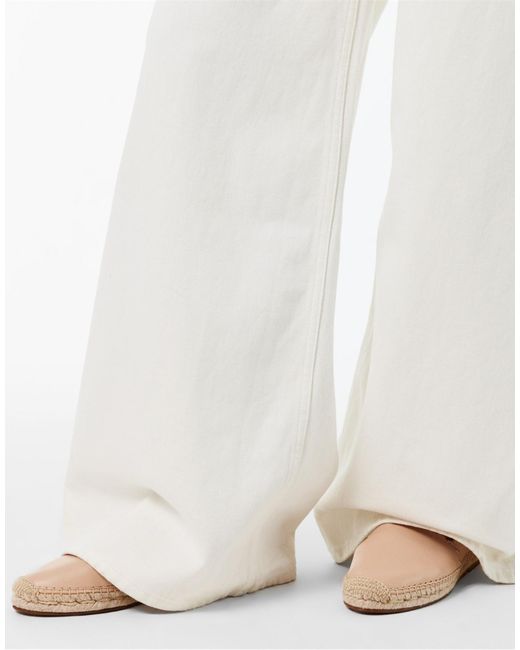 Chloé Natural Pary Scalloped Espadrilles Shoes Flats